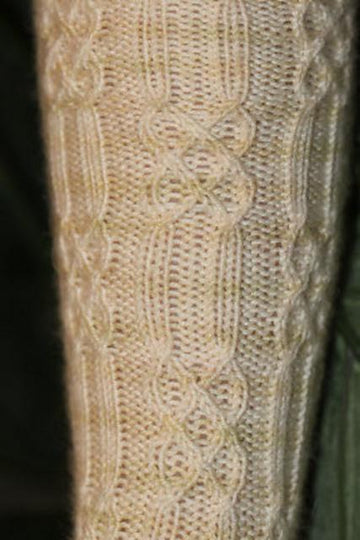 Rib and braid socks