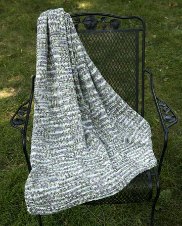 Blocks Throw in Plymouth Yarn Woolcotte - F705 - Downloadable PDF