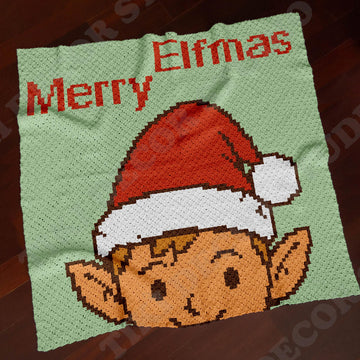 Elf Baby Blanket Corner-to-Corner C2C Crochet Pattern