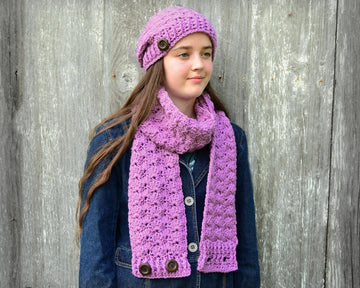 Receeding Shells Beanie and Scarf