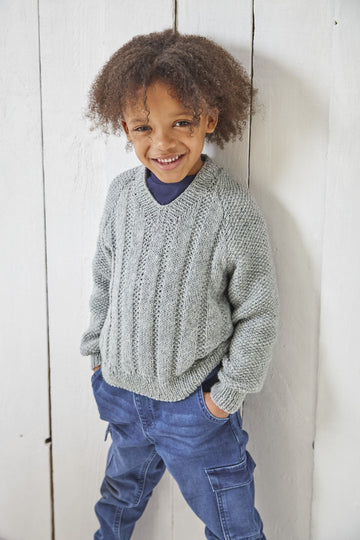 King Cole Pattern in Simply Denim DK - Children P6155 - Leaflet