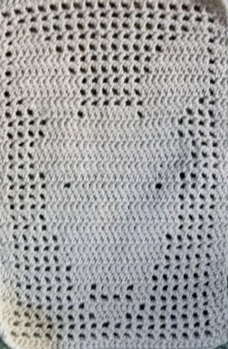 Baby Donkey Filet Crochet Blanket