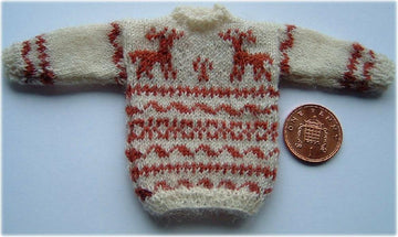 1:12th scale Reindeer sweater