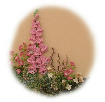 FOXGLOVE PICTURE knitting pattern ( Creative Knit) by Georgina Manvell
