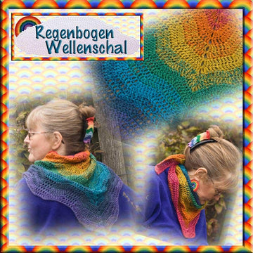 Regenbogen Wellenschal