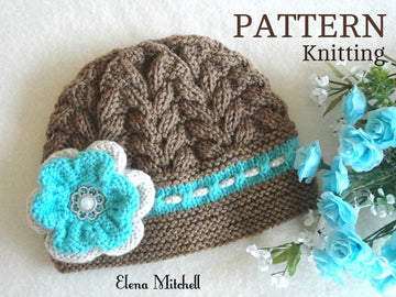 Knitting PATTERN Baby Hat Baby Girl