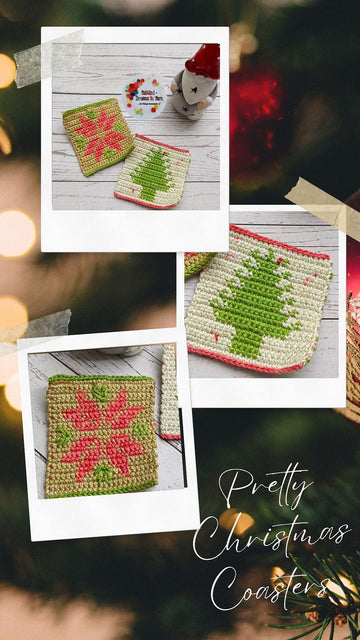 Pretty Christmas Coasters