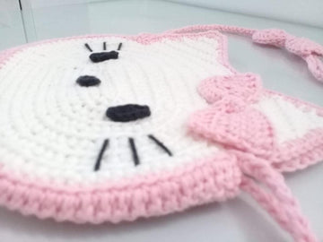 Cute HELLO KITTY Messenger Bag by SweetSamDesign