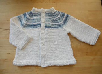 Two-Tone Baby Cardigan