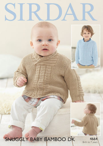 Sweaters in Sirdar Snuggly Baby Bamboo DK - 4664- Downloadable PDF