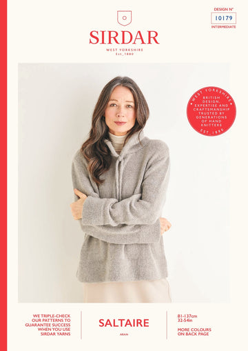 Hoody in Sirdar Saltaire - 10179 - Downloadable PDF