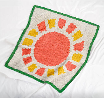 Sun C2C Crochet Blanket Pattern