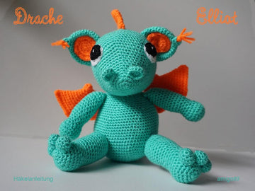 Häkelanleitung Amigurumi Drache Elliot ♥
