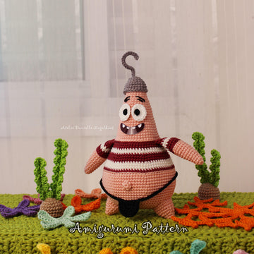 Plunderin’ Star Amigurumi Pattern – Chibi Pirate Star Plush | Cute Crochet PDF Pattern