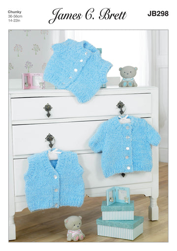 James C. Brett JB298 Cardigan and Waistcoats