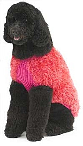 Knit Dog Fur Coat in Lion Brand Fun Fur and Wool-Ease