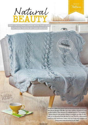 Chunky Leaf Lace Throw