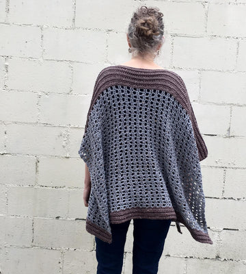 Crochet Poncho Pattern: Easy-Peasy Two Rectangle Poncho