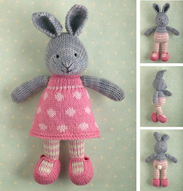 Bunny girl in a dotty dress