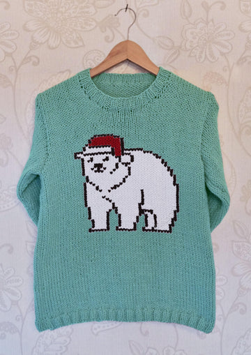 Intarsia - Polar Bear Chart - Adults Sweater