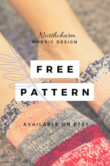 Knitted wool socks/feet warmers "Pippa"