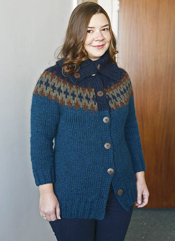 Vik Cardigan in Berroco Peruvia Quick Chunky