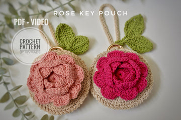 Rose Key Pouch