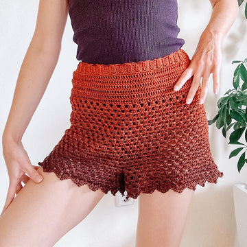 Boho Granny Stitch Shorts