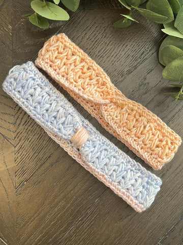Feather Lace Crochet Headband