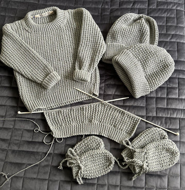 Evergreen Jumper and Accessories (DK)