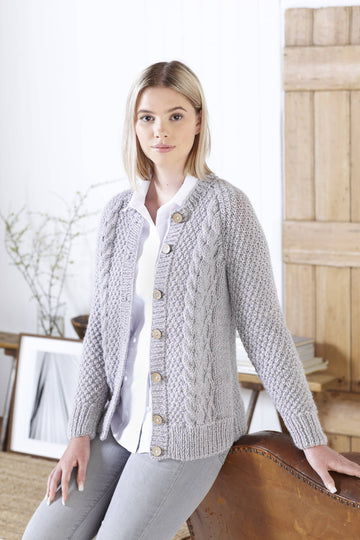 Ladies Sweater & Cardigan in King Cole Big Value Poplar Chunky - 5501 - Leaflet