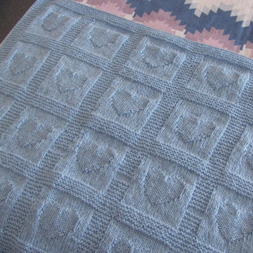 Heart Blanket Square with border