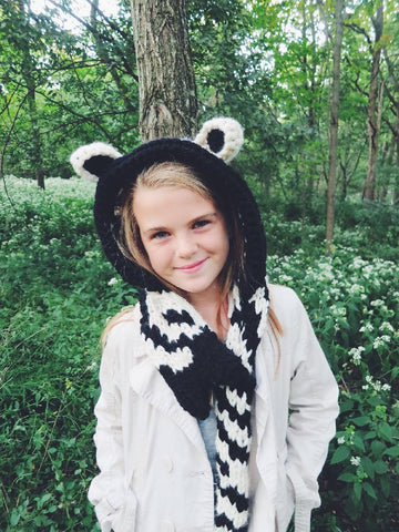 Ziggy the Zebra Hooded Scarf