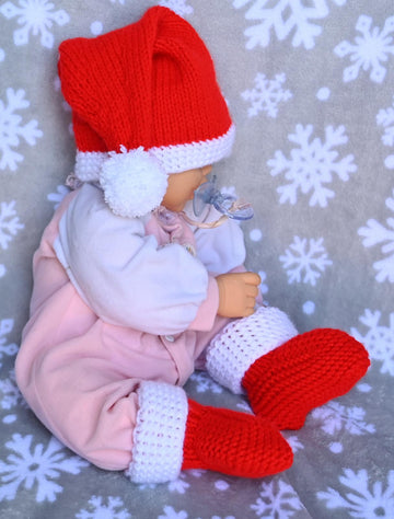 Santa Baby Hat And Booties