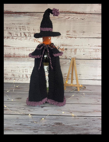 Wicked Witch Bottle Cover Knitting Pattern