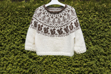 SQUIRREL Icelandic Lopapeysa Sweater for Adults and Kids
