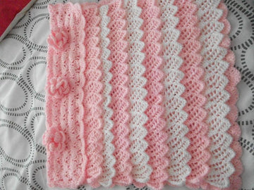 Crochet frills blanket