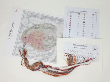 Creative World of Crafts Robin Cross Stitch Kit - 22cm x 22cm