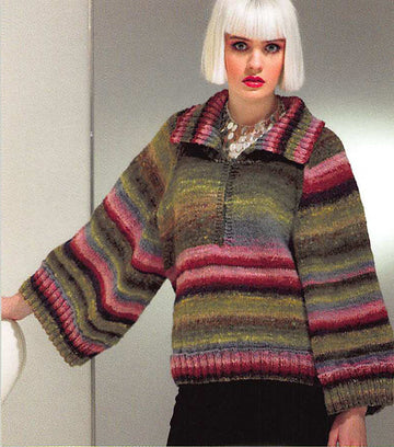 Trend Sweater in Noro Kureyon - Downloadable PDF