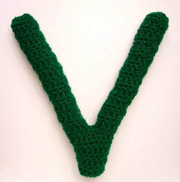 Capital V Alphabet Letter Pattern