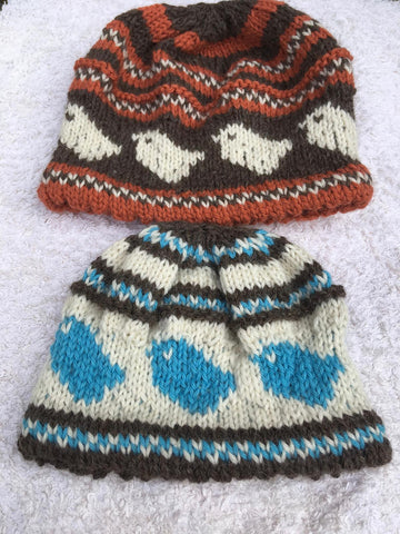 Hat with Bird Motif