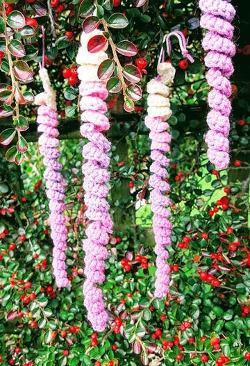 Crochet Wisteria Flower Curls