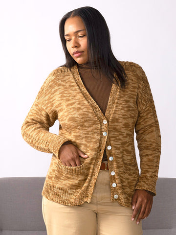 Leo Cardigan in Berroco Vintage Handpaint - Downloadable PDF