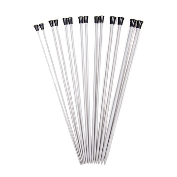 KnitPro Basix Aluminum Single Point Needles 25cm