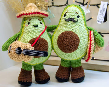 Avocado Mexican Amigurumi doll Crochet Pattern