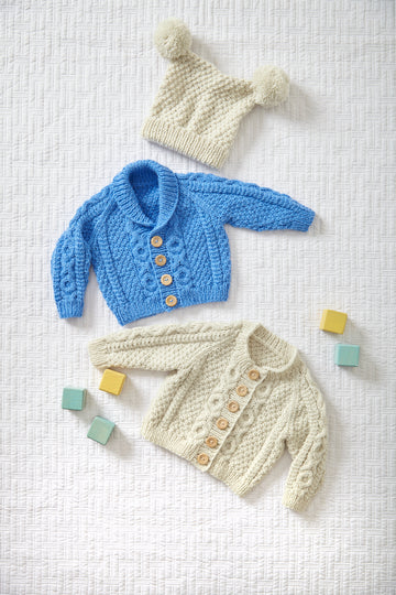 Cardigans and Hat Knitted in King Cole Comfort Aran - 6015 - Leaflet