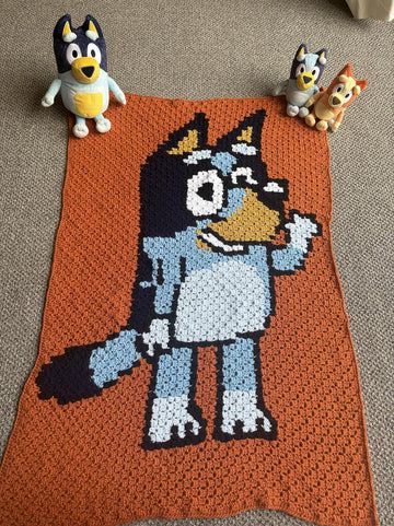 Blue Heeler C2C Blanket