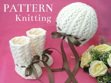 Baby Shoes Baby Cap Knitted Baby Set by Elena Mitchell