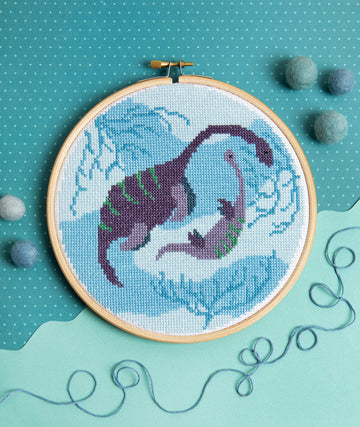 Hawthorn Handmade Plesiosauri Cross Stitch Kit