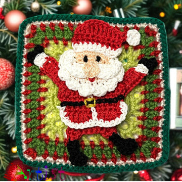 Santa Claus Granny Square Crochet pattern